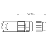M12A Fem Droit 5p; Bornes guillotines (x4) 0.14-0.34mm², Ø2.9-5.4mm