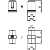 Insert pour contacts femelles à sertir décolletés, 1-8