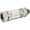 M12B Fem Droit 2p; Bornes à vis <0.75mm², Ø6-8mm; Blindé; Profibus
