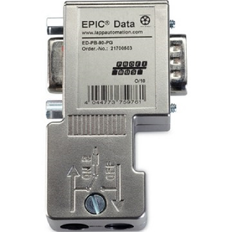 Connecteur PROFIBUS avec M12/raccord à vis ED-PB-90-PG-Lire la description