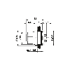 Embase paroi PG9; M12A Fem Droit 5p/Picots de soudage