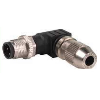 M12 Lite Mâle Coudé 4p; Bornes IDC 0.25-0.5mm², Ø4-5.1mm