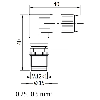 M12 Lite Mâle Coudé 4p; Bornes IDC 0.25-0.5mm², Ø4-5.1mm