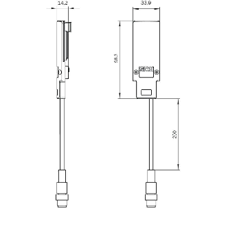 Connecteur système deTec4 SP2, M12 mâle 8 pôles-Lire la description