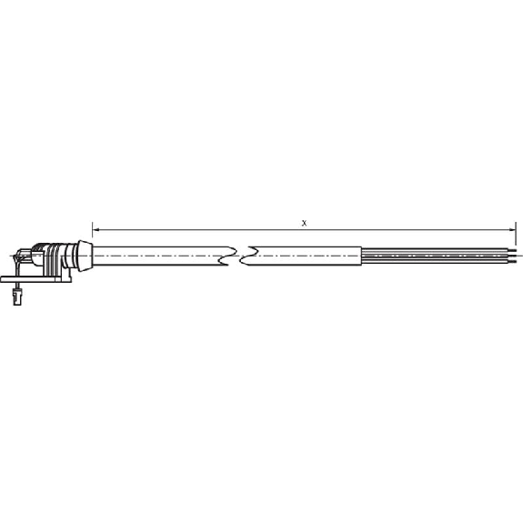 Connecteur JST Fem Droit 8p Câble PUR 10m pour VFS60 et DFS60-Lire la description