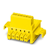 Connecteur sur profilé, nombre de pôles: 5, pas: 3,81 mm, jaune