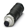 M12A Mâle Droit 4p; Bornes à vis (x4) 0,25-0,75mm², Ø2,1-5,2mm