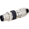 M12A Mâle Droit 4p; Bornes guillotines 0.14-0.34mm², Ø2.9-5.1mm
