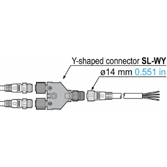Connecteur Y pour NA1PKx (Lot de 5 pièces) Connecteur Y pour NA1PKx (Lot de 5 pièces)-Lire la description