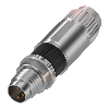 M08A Mâle Droit 4p; Bornes guillotines 0.14-0.34mm², Ø2.5-5.4mm