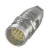M23 Mâle Droit 12p; Bornes à souder (12x) 1mm², Ø6-10mm