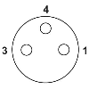 M08A Fem Droit 3p; Bornes rapide Piercecon®, Ø3-5mm
