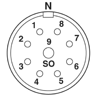 M23-N Fem Droit 8+1p; Bornes à sertir Blindé-Lire la description