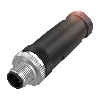 M12A Mâle Droit 5p; Bornes à vis (x5) 0.14-0.75mm², Ø6-8 mm
