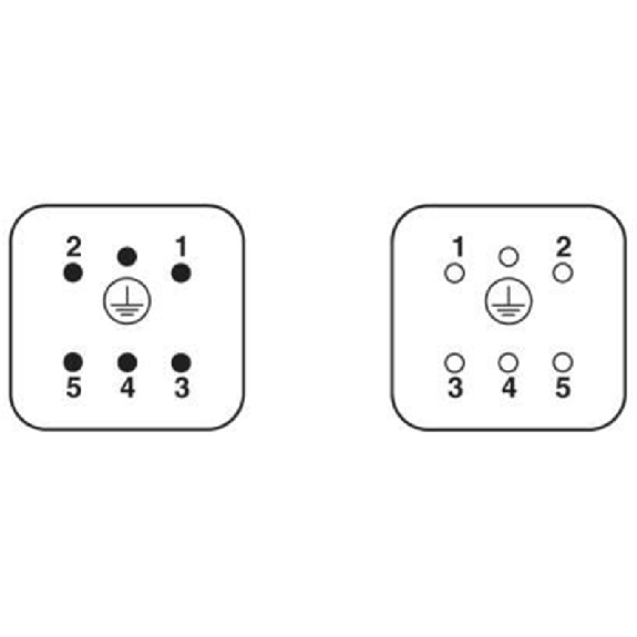 Insert mâle 5+PE, à sertir, taille: D7 Insert mâle 5+PE, à sertir, taille: D7-Lire la description