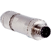 M12A Mâle Droit 8p; Bornes IDC 0.14-034mm², Ø4-8mm; Blindé