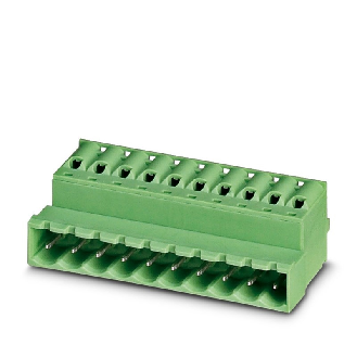 Connecteur mâle pour C.I., 2,5mm², 12A, mâle 12 pôles, 5.08mm, vert-Lire la description