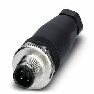 M12A Mâle Droit 4p; Bornes à vis max 0.75mm² Pg7 4-6mm-Lire la description
