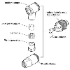 M12A Mâle Droit 4p; Bornes à vis max 0.75mm² Pg7 4-6mm