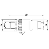 M12A Mâle Droit 4p; Bornes à vis max 0.75mm² Pg7 4-6mm