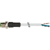 M12A Mâle Droit 4p; Câble PUR 4x0.34 Gris Cpc 10m