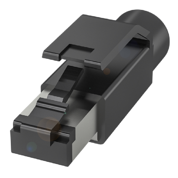 RJ45 Mâle Droit 4p; Bornes CAD (x4) 0.2-0.34mm², Ø6.1-6.9 mm-Lire la description