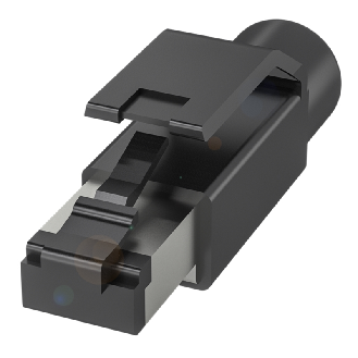 RJ45 Mâle Droit 4p; Bornes CAD (x4) 0.2-0.34mm², Ø6.1-6.9 mm-Lire la description