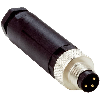 M08A Mâle Droit 3p; Bornes à vis 0.14-0.5mm², Ø3.5-5mm