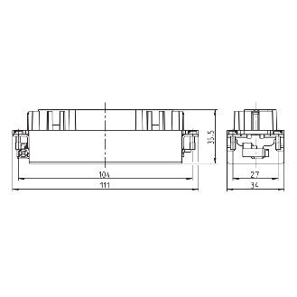 Insert femelle B24, B48 connexion Push-In 0,5 à 2,5mm²-Lire la description