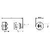 M12A Fem Droit 5p Inox; Bornes à vis (x5) 0.14-0.75mm², Ø6-8mm