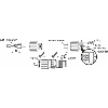 M12A Mâle Droit 4p; Bornes autodénudantes (x4) <0,75mm², Ø4-8mm