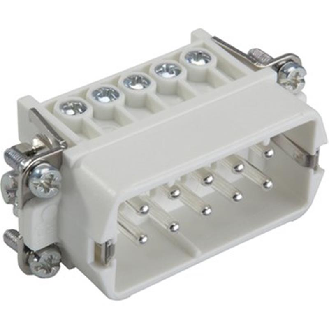 Insert mâle à visser pour sections jusqu'à 2,5 mm², 1-10 contacts-Lire la description