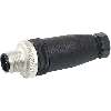 M12 Mâle Droit 8p; Bornes à vis <0.5mm², Ø6-8mm