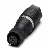 M12A Fem Droit 4p; Bornes autodénudantes, Ø4-8mm