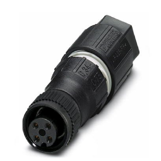 M12A Fem Droit 4p; Bornes autodénudantes, Ø4-8mm-Lire la description