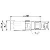 M12A Fem Droit 4p; Bornes autodénudantes, Ø4-8mm