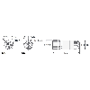 M12A Fem Droit 4p; Bornes à souder <0.5mm² (x4)