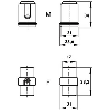 Insert pour contacts mâles à sertir décolletés, 1-7