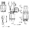 M08A Fem Droit 4p Inox; Bornes autodénudantes max. 0,5mm², Ø2.5-5mm