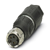 M08A Fem Droit 4p Inox; Bornes autodénudantes max. 0,5mm², Ø2.5-5mm