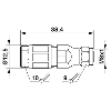 M08A Fem Droit 4p Inox; Bornes autodénudantes max. 0,5mm², Ø2.5-5mm