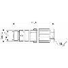 M12A Mâle Droit 4p Inox; Bornes autodénudantes <0,75mm², Ø4-8mm