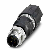 M12A Mâle Droit 4p Inox; Bornes autodénudantes <0,75mm², Ø4-8mm