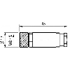 M08A Fem Droit 4p; Bornes à vis 0.14-0.5mm², Ø2.5-5mm