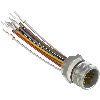 Embase M23 Mâle 19p montage frontal M20x1,5 Fils lg10mm