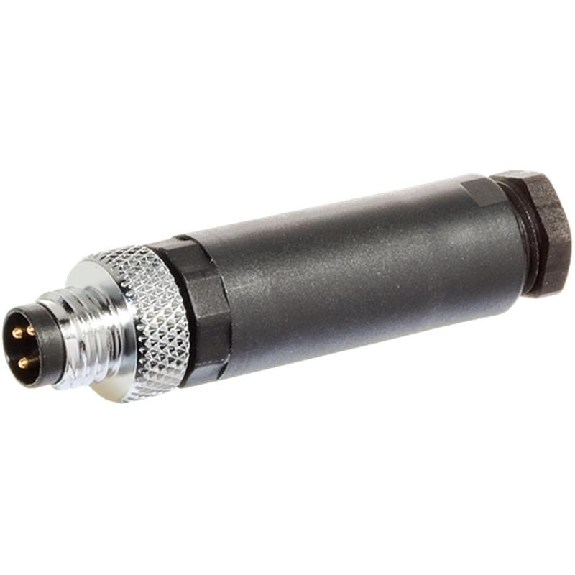 M08A Mâle Droit 4p Bornes à vis 0.14-0.5mm², Ø2.5-5mm-Lire la description