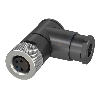 M08A Fem Coudé 4p; Bornes à souder (x4) 0.14-0.5mm², Ø3.5-5mm