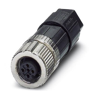 M12A Fem Droit 5p; Bornes push-in, Ø4-8mm-Lire la description