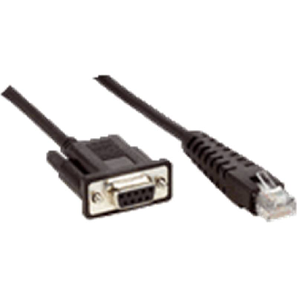 D-Sub Mâle Droit 9p/RJ45 Mâle; Câble plat 1,8 m (RS-232)-Lire la description