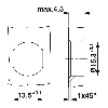 Embase paroi PG9; M12A Fem Droit 3p; 3 fils (3 x 0.34mm²) 0.5m